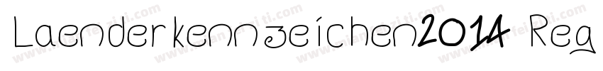 Laenderkennzeichen2014 Reg GBpc EUC字体转换